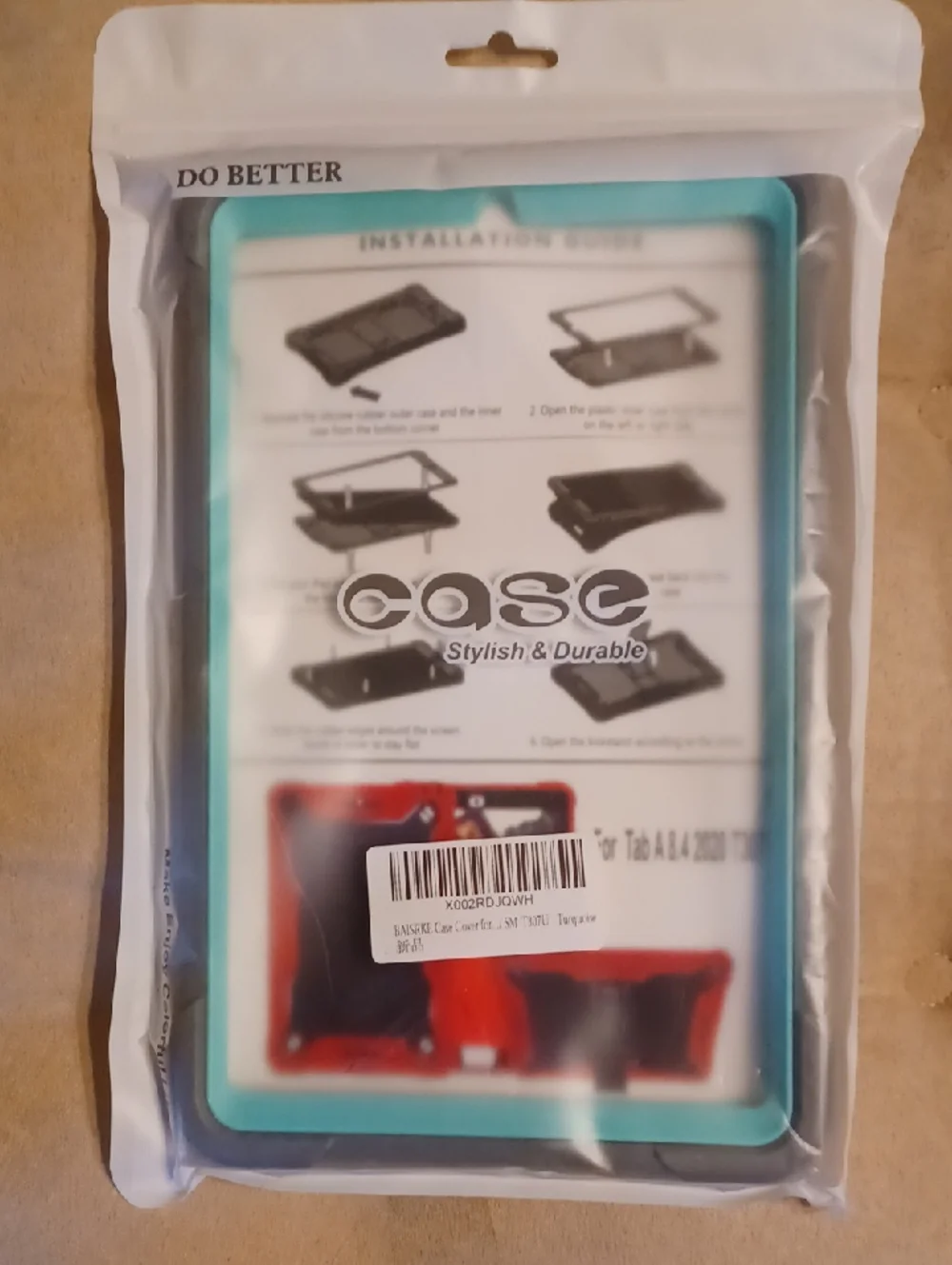Baisrke Turquoise and Black Tablet Case New In Package